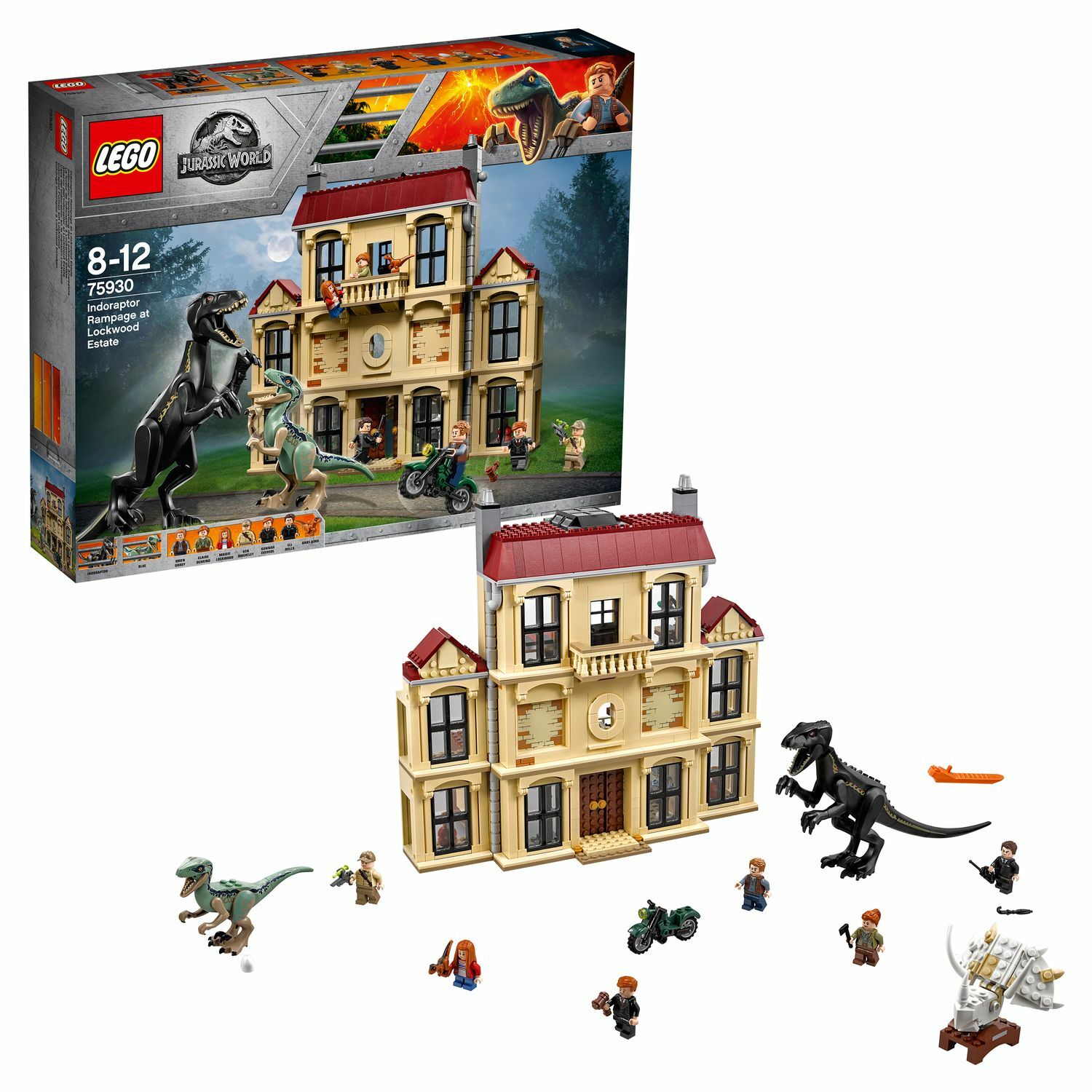 Конструктор LEGO Jurassic World Нападение индораптора в поместье Локвуд  75930