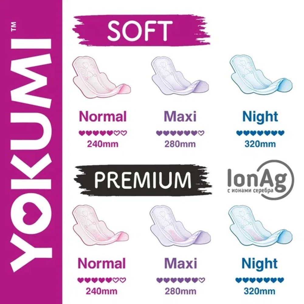 Прокладки женские YOKUMI Soft Ultra Normal 10 шт*2 - фото 8