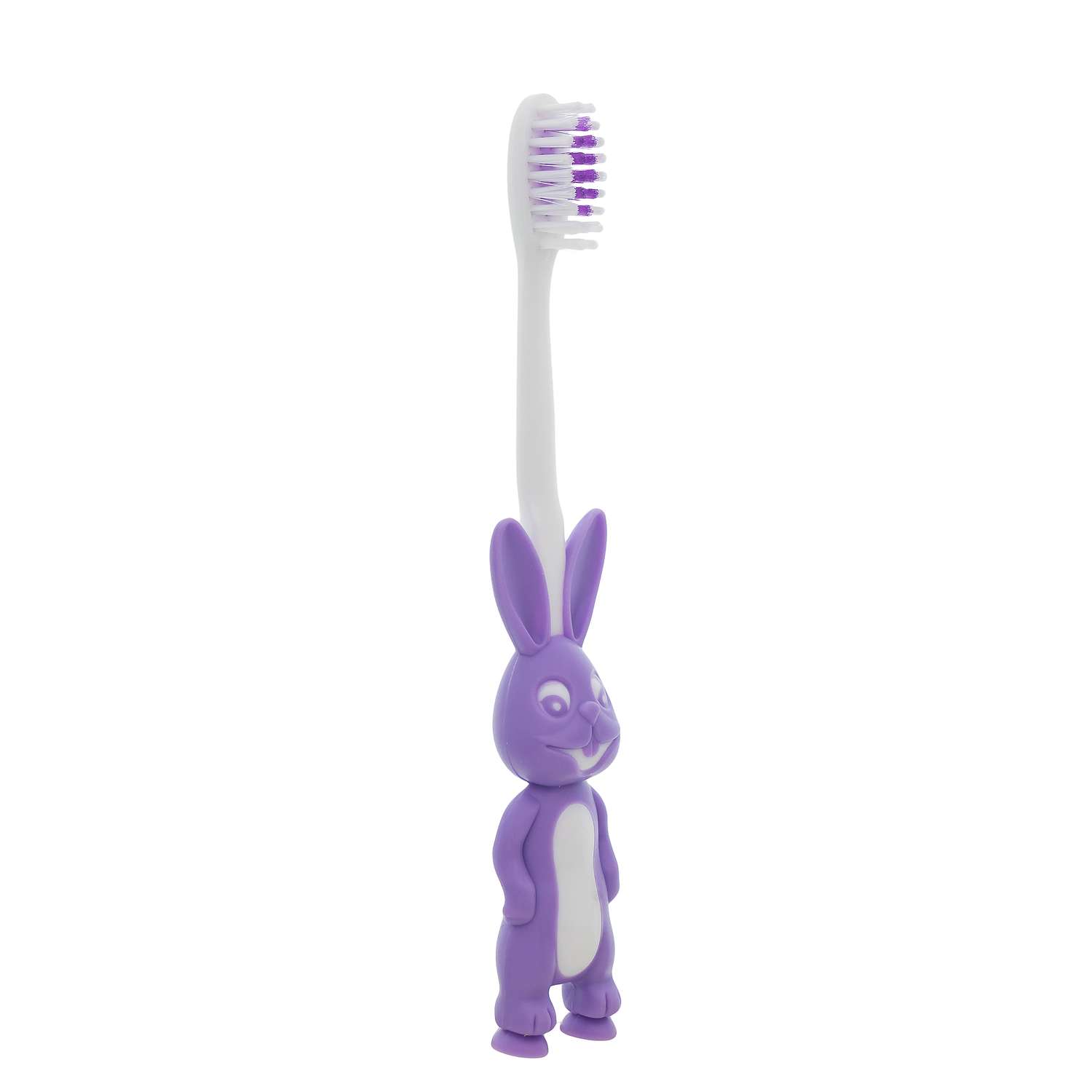 Зубные щетки детские Hi Dent Bunny мягкая с колпачком 7-10лет фиолетовая 2шт - фото 7