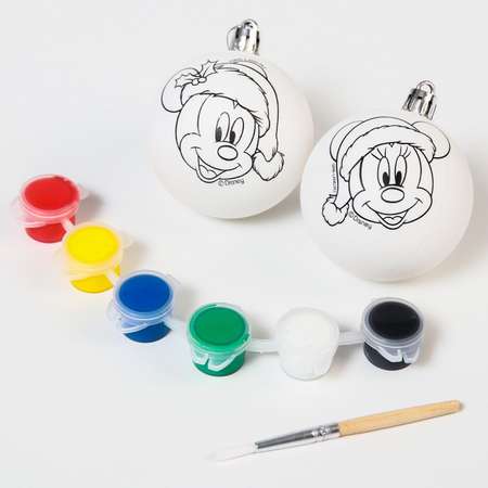 Набор для творчества Disney «Новогодний шар» Микки Маус краски набор 2 шт