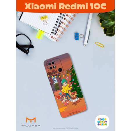 Силиконовый чехол Mcover для смартфона Xiaomi Redmi 10C Союзмультфильм Подготовка к празднику