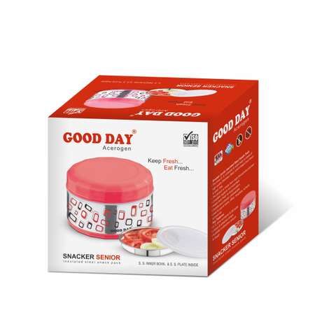 Термо-ланчбокс GOOD DAY Snacker Senior Red красный