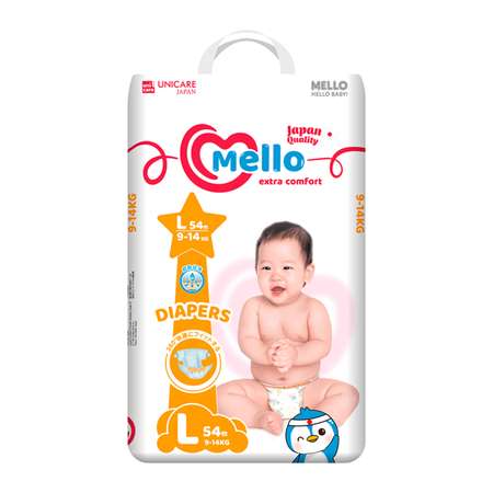 Подгузники MELLO Comfort 4 (9-14 кг) 54 шт.