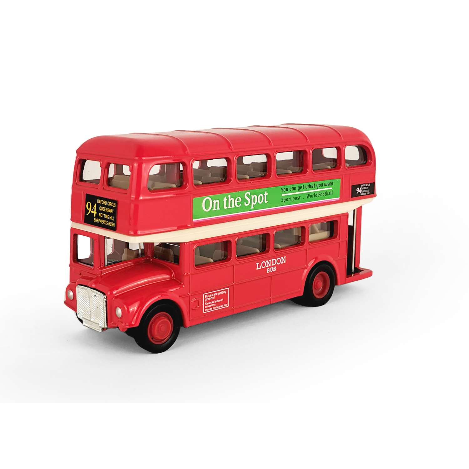 Машинка WELLY Лондонский автобус красный 99930H-W - фото 1