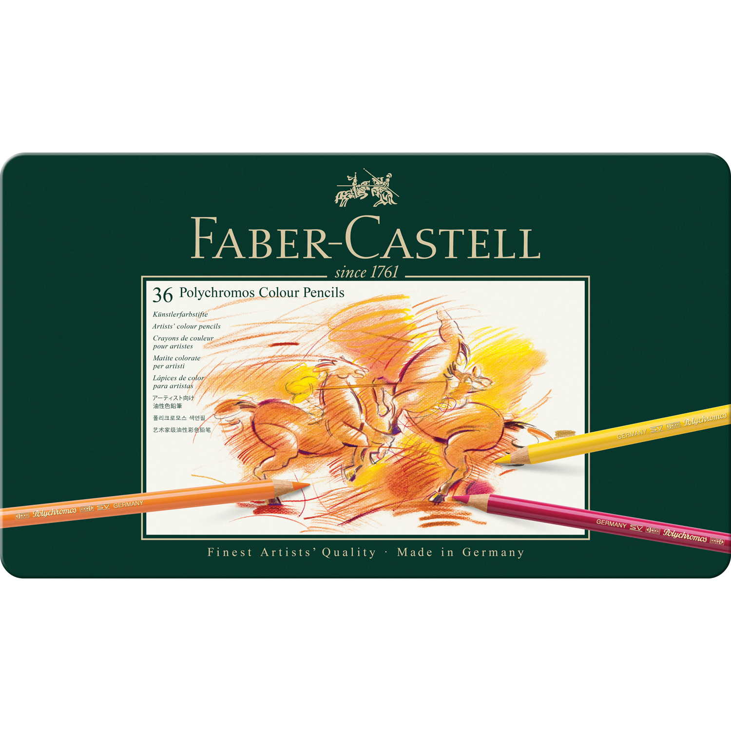 Карандаши цветные Faber Castell художественные Polychromos 36 цветов - фото 1