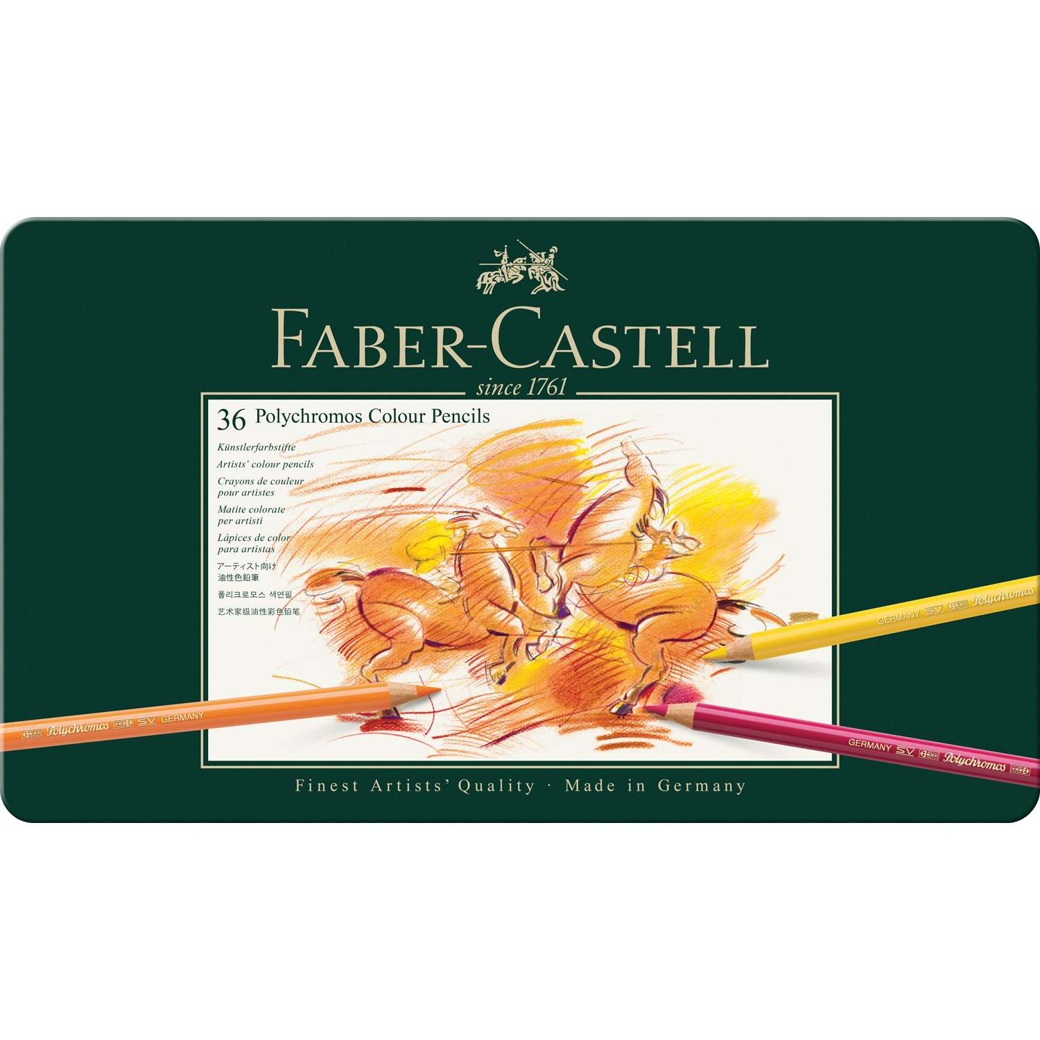 Карандаши цветные FABER CASTELL художественные Polychromos 36 цветов - фото 1