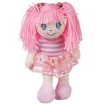 Кукла ABTOYS Мягкое сердце мягконабивная в розовом платье 20 см