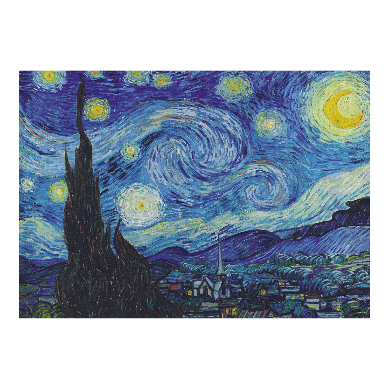 Пазл 1000 деталей ART PUZZLE Звёздная Ночь 1889 Ван Гог - фото 2