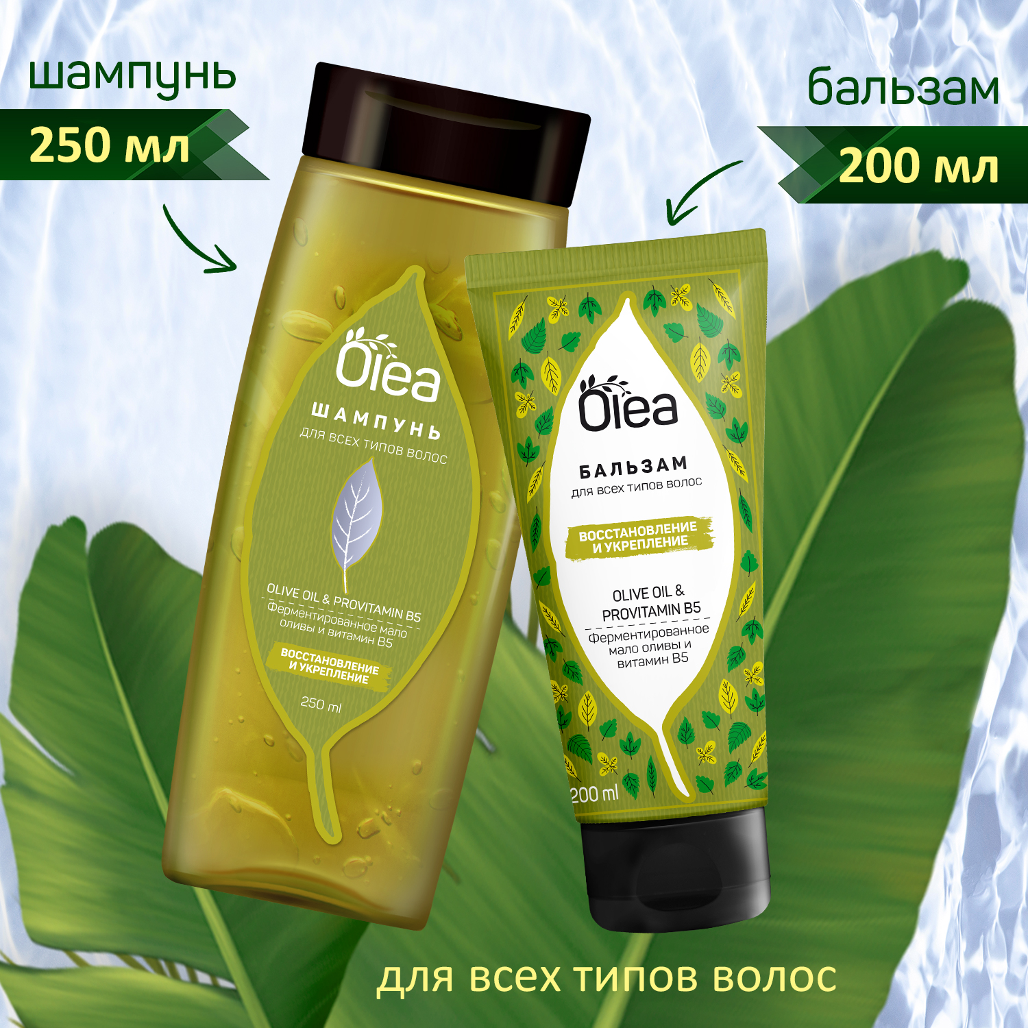 Набор olive collection OLEA Шампунь и бальзам для всех типов волос - фото 2