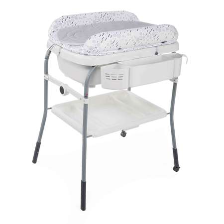 Столик CHICCO с ванночкой Cuddle and Bubble Comfort Cool Grey 00079348190000