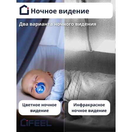 Видеоняня iFEEL Duo IFS-CP009 поворотная двухобъективная