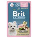 Корм для щенков Brit 85г Premium Dog миниатюрных пород кролик с цукини в соусе