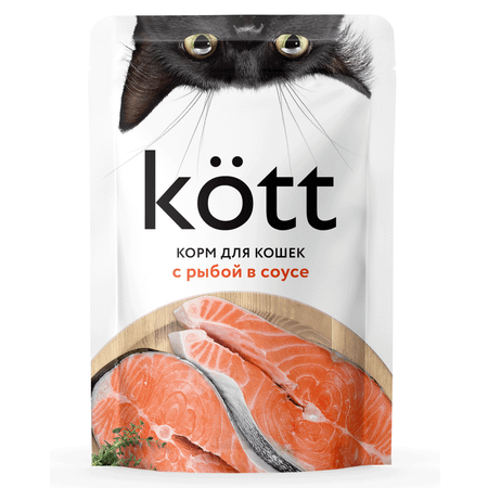 Корм для кошек kott 75г рыба