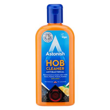 Очиститель-крем Astonish для варочных поверхностей с антибактериальным эффектом и ароматом лимона Hob Cream Cleaner