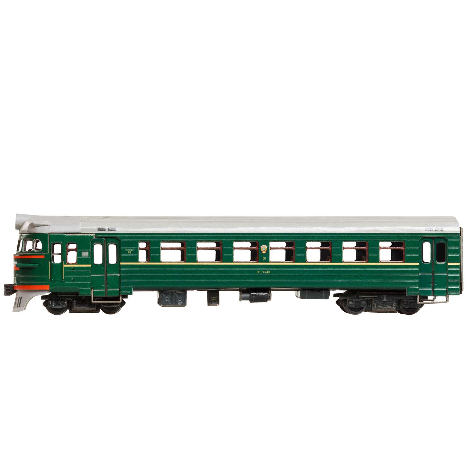 Сборная модель Умная бумага Железная дорога Головной вагон электропоезда ЭР-2 614 614 - фото 2
