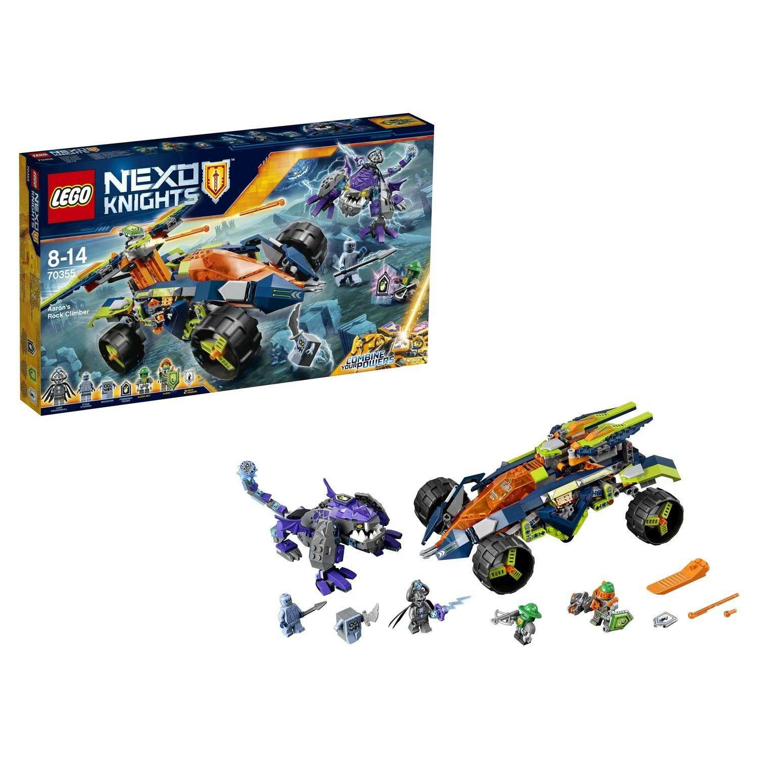 Конструктор LEGO Nexo Knights Вездеход Аарона 4x4 (70355) - фото 1