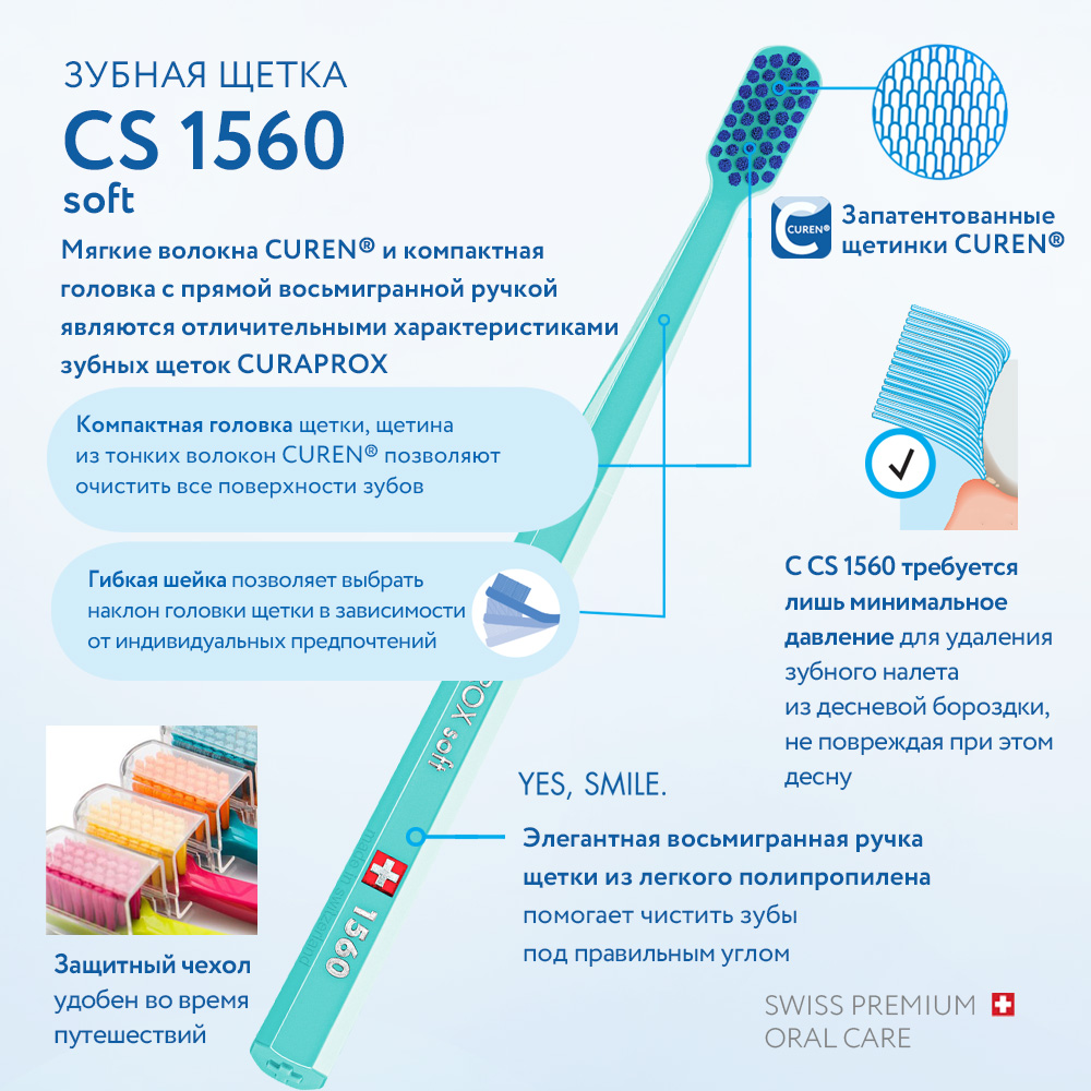 Зубная щетка Curaprox soft сиреневая - фото 3