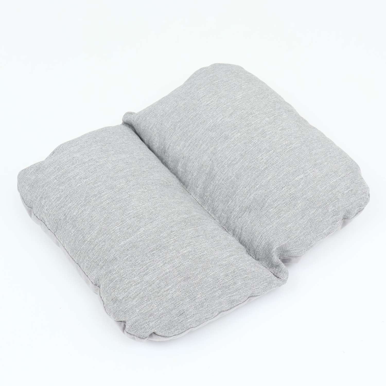 Лежак Пижон с подушкой рогожка вельвет 50х40х23 см серый - фото 8