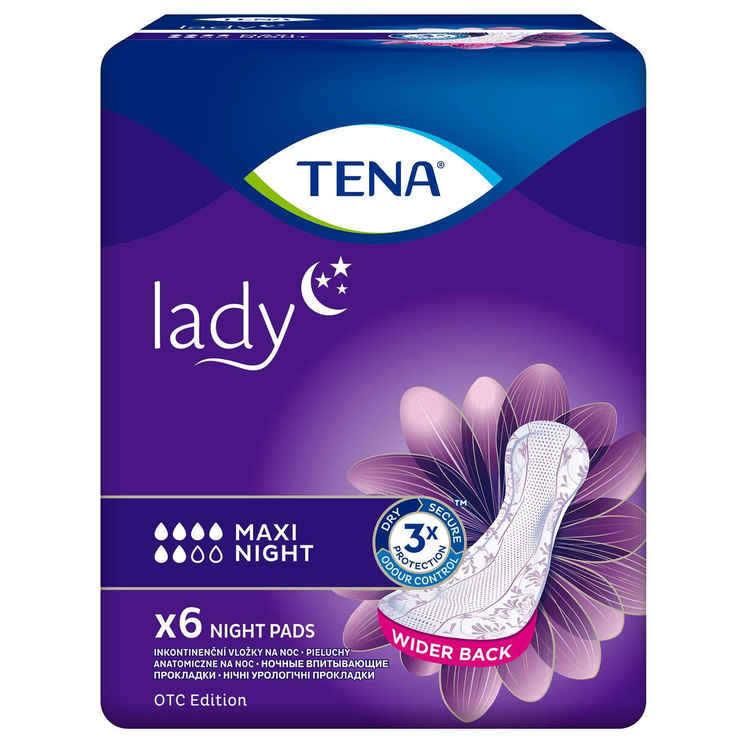 Прокладки Tena Lady Maxi Night 6шт 760984 - фото 1