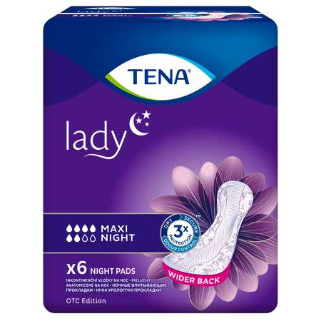 Прокладки Tena Lady Maxi Night 6шт 760984