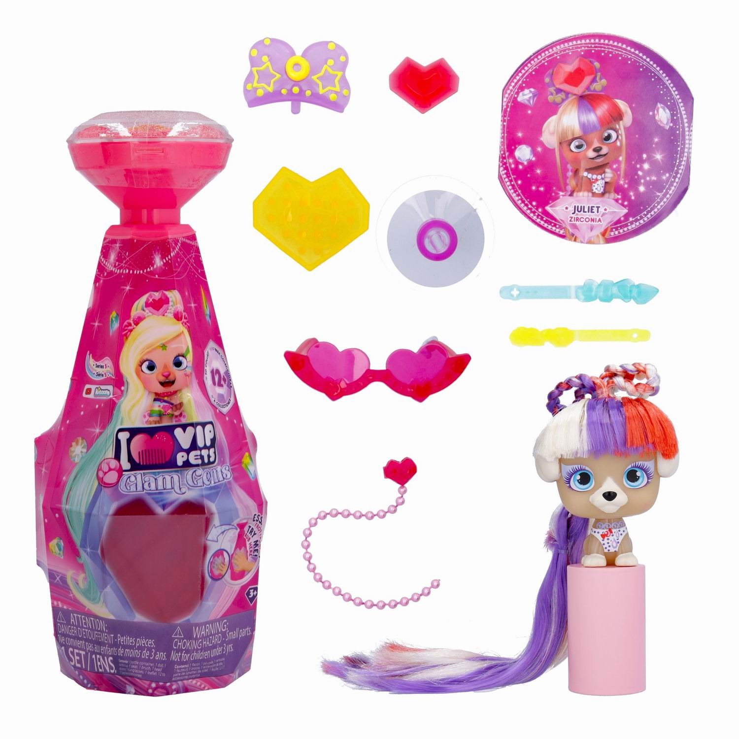 Фигурка vip pets Glam gems IMC Toys Модные щенки Juliet - фото 1