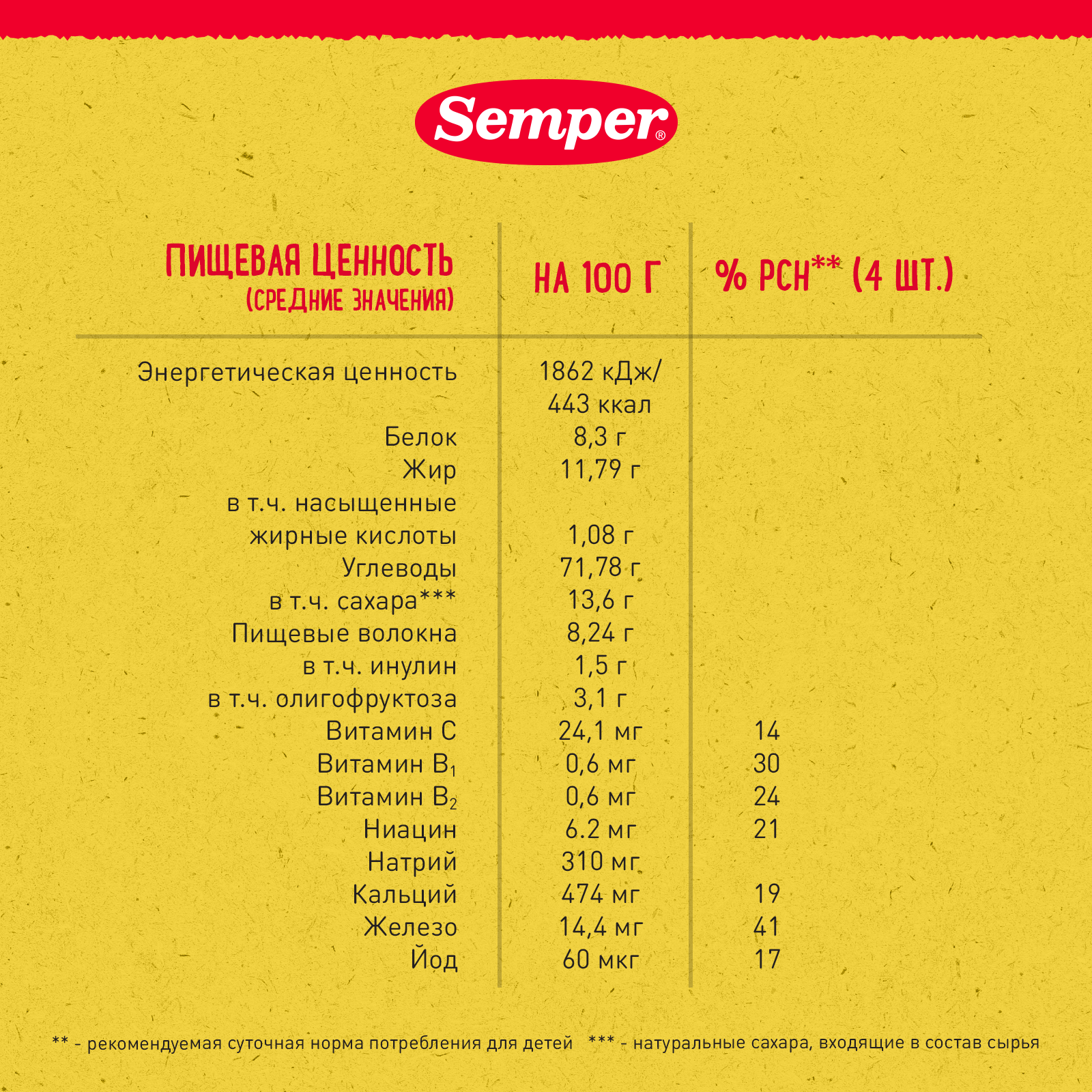 Печенье Semper банановое 125г с 6месяцев - фото 8