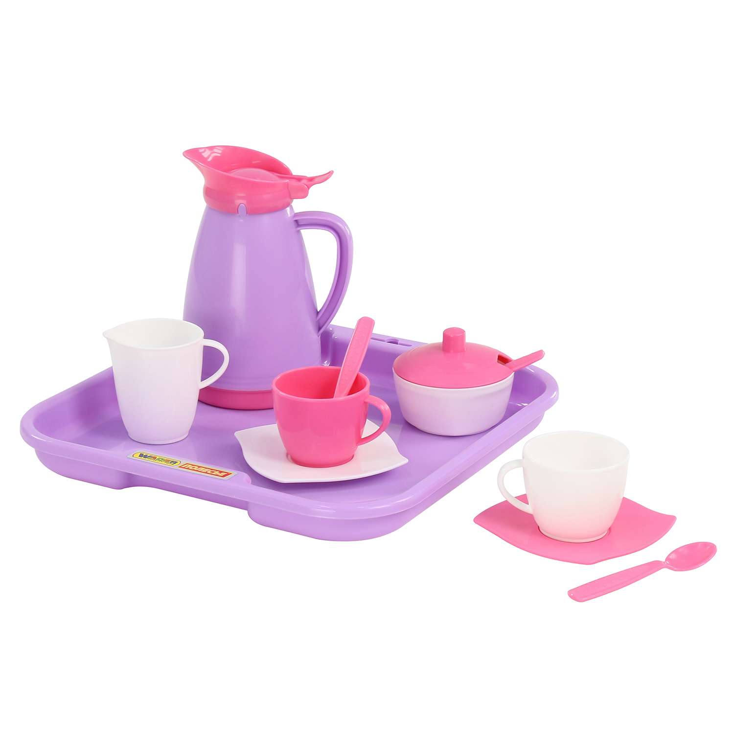 Посуда с подносом Полесье Алиса на 2 персоны (Pretty Pink) - фото 5