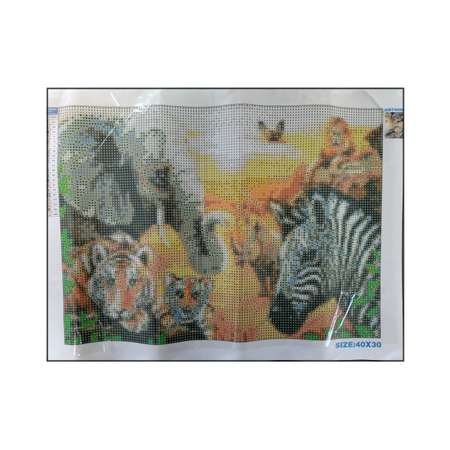 Алмазная мозаика Seichi Животные Африки 30х40 см
