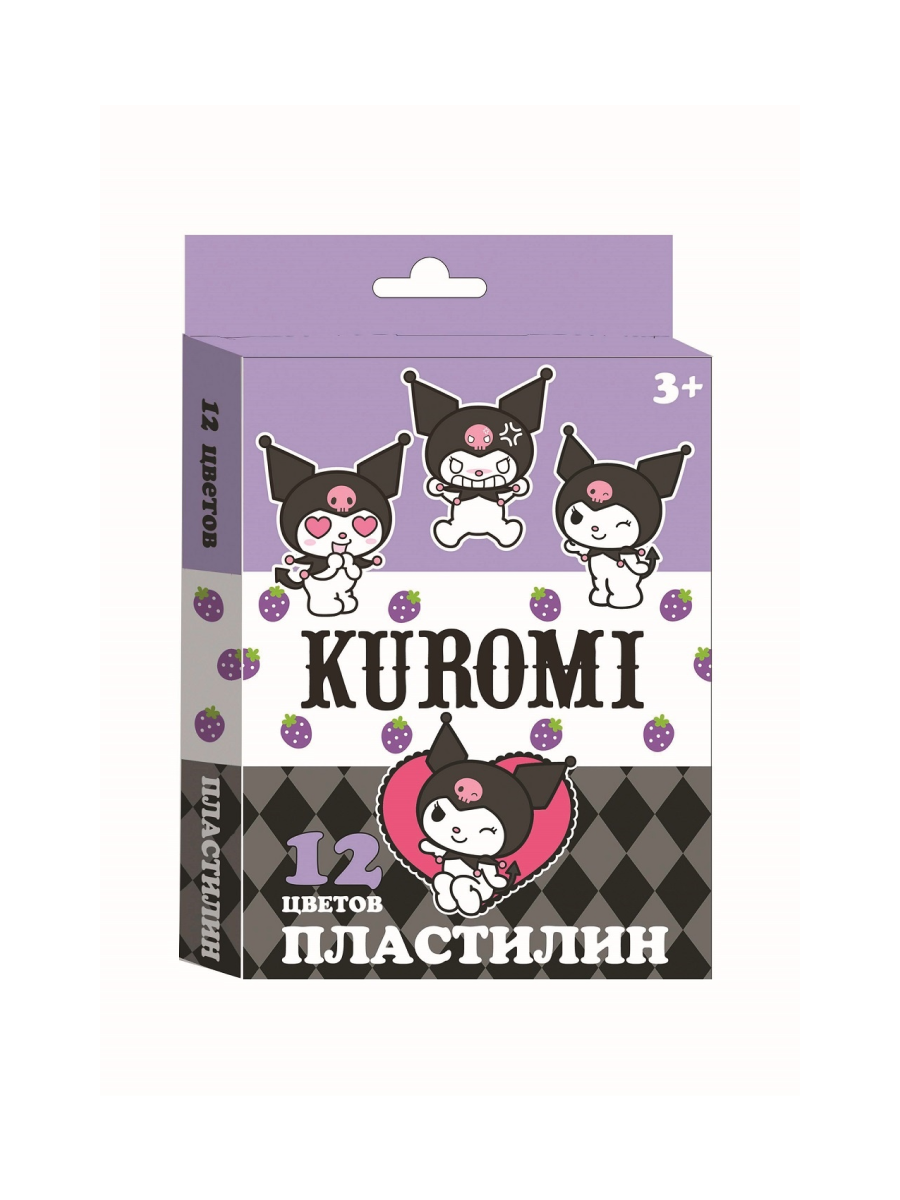 Пластилин CENTRUM Kuromi 12 цветов