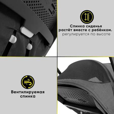 Коляска Recaro Lexa Elite prime silent grey с рождения до 4 лет