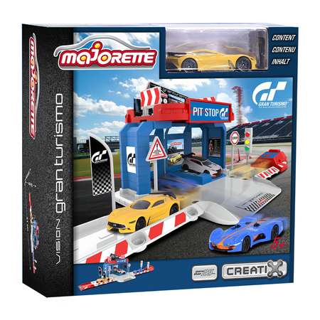 Парковка Majorette Creatix Gran Turismo базовая+машинка 2050002