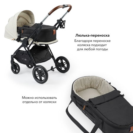 Коляска прогулочная Happy Baby Luna pro beige