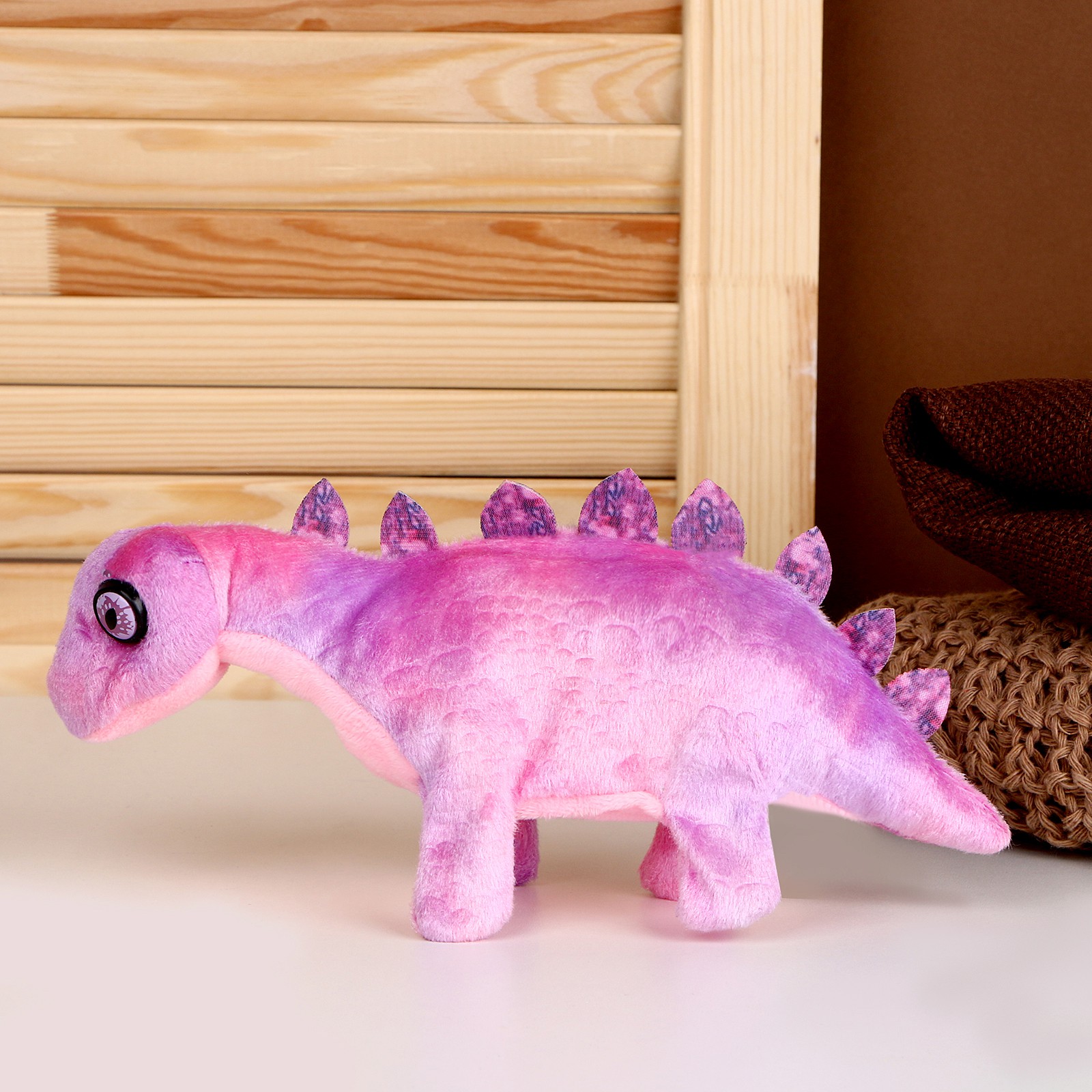 Мягкая музыкальная игрушка Sima-Land «Динозаврик» 27 см цвет фиолетовый - фото 2