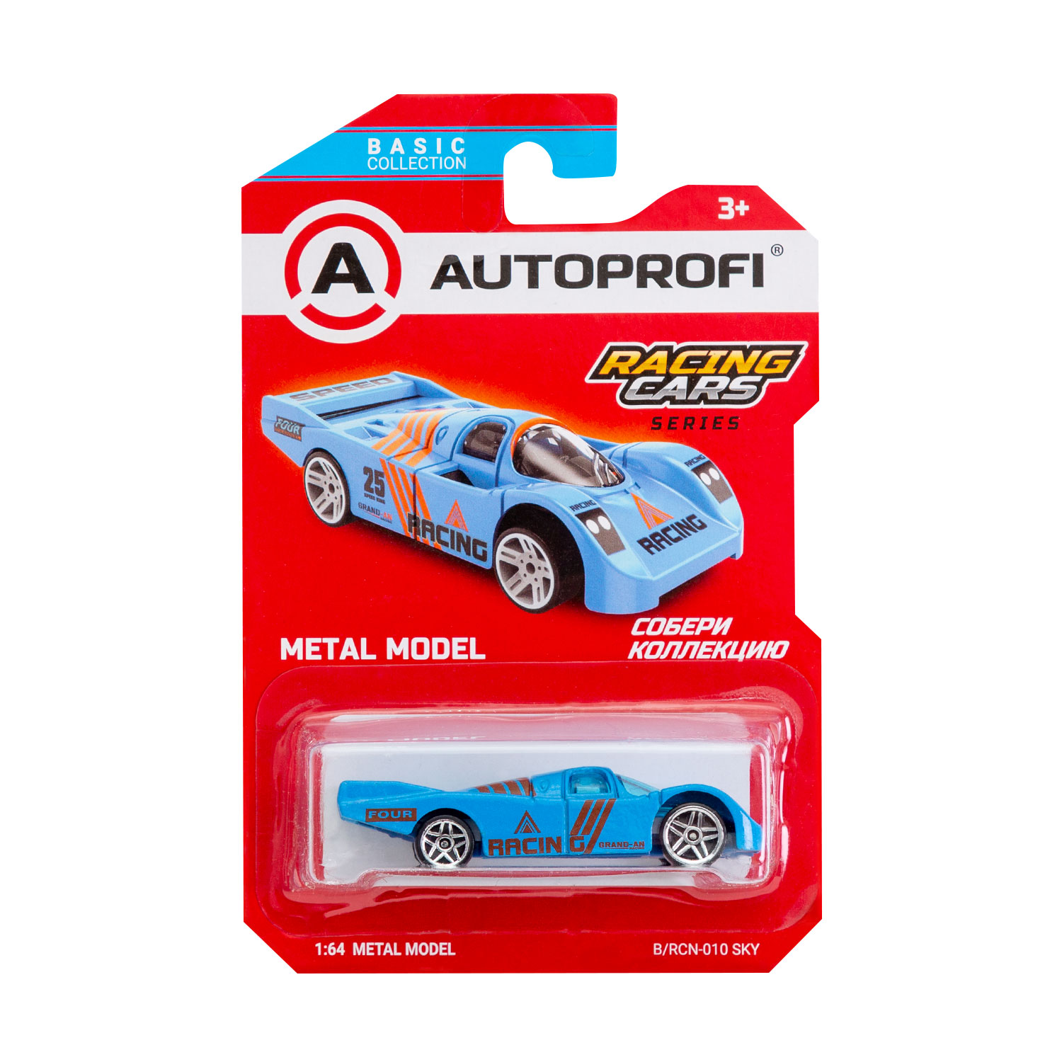 Машинка коллекционная 1:64 Autoprofi Basic серии Racing CAR-BASIC-04-RCN в ассортименте CAR-BASIC-04-RCN - фото 11