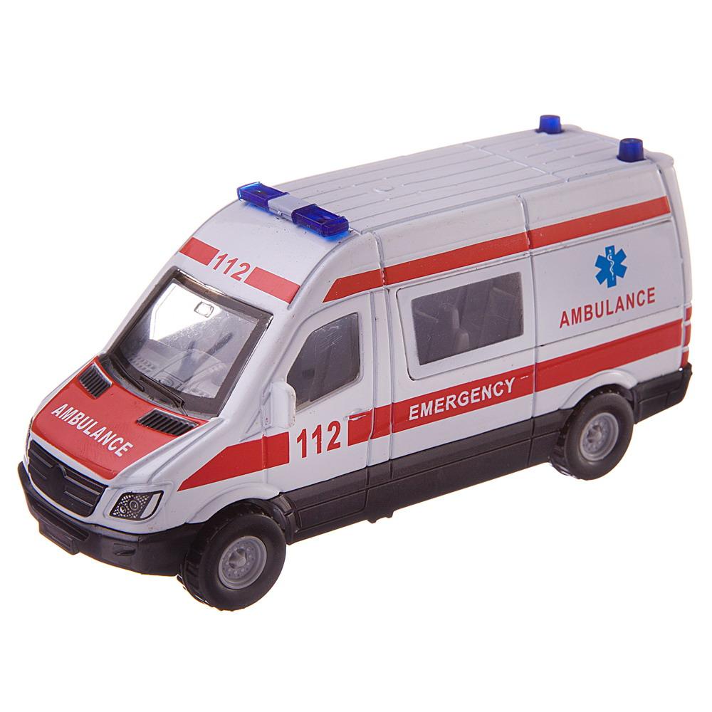 Скорая помощь Abtoys 1:64 без механизмов WE-B2170 - фото 3