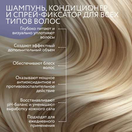 Косметический набор для объема волос Ollin Perfect hair pro volum 400+400+150 мл