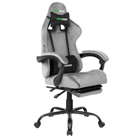 Кресло компьютерное VMMGAME игровое THRONE VELOUR серый