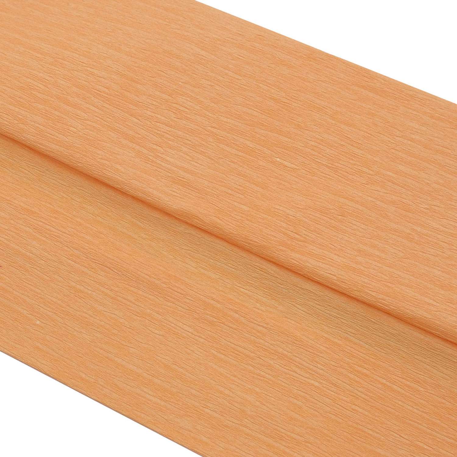Бумага Astra Craft креповая упаковочная для творчества и флористики 50х200 см 35 гр/м2 2 шт абрикосовая - фото 1
