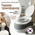 Детский горшок Ifam 3 в 1 Easy doing серый