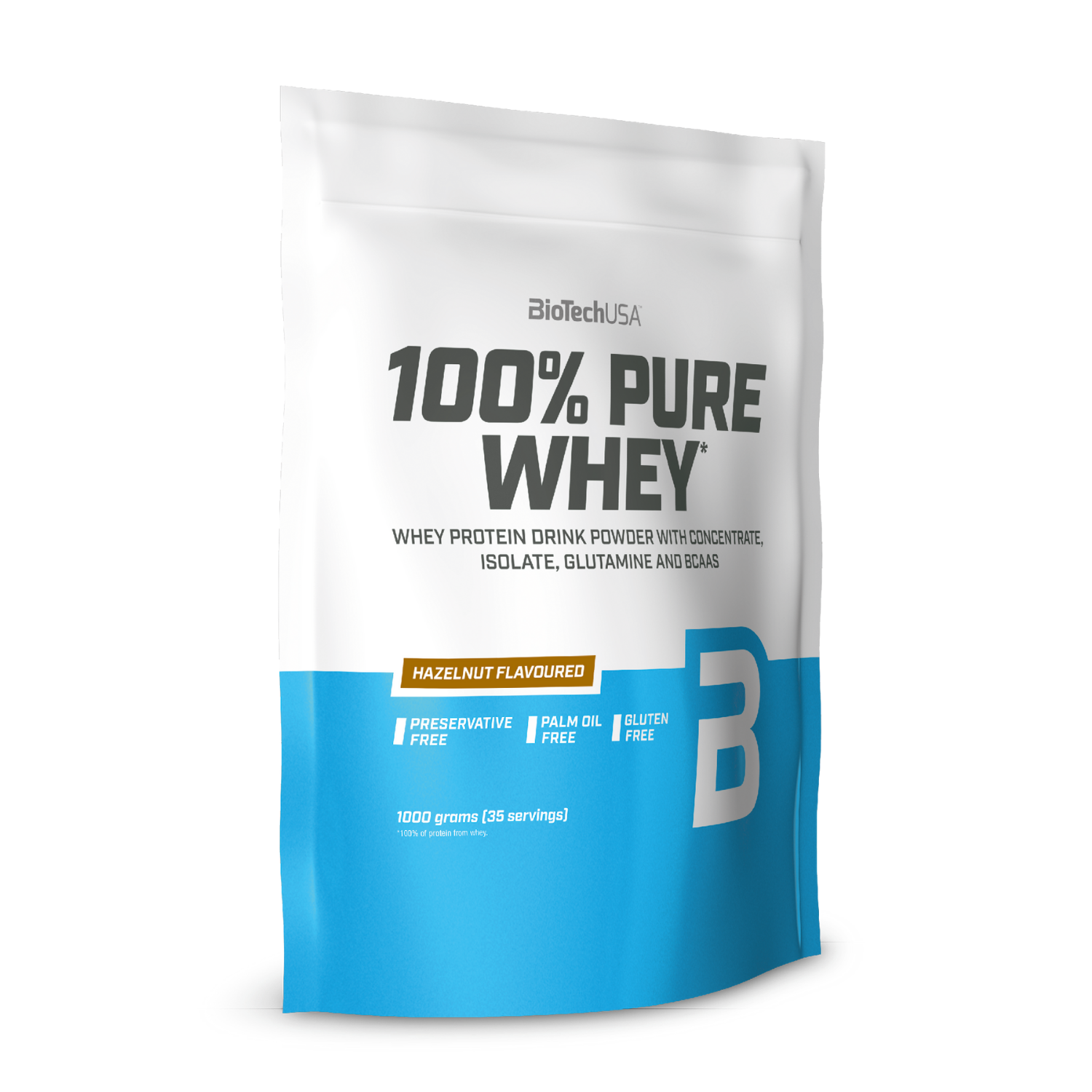 Протеин BiotechUSA 100% Pure Whey 1000 г. Лесной Орех - фото 1