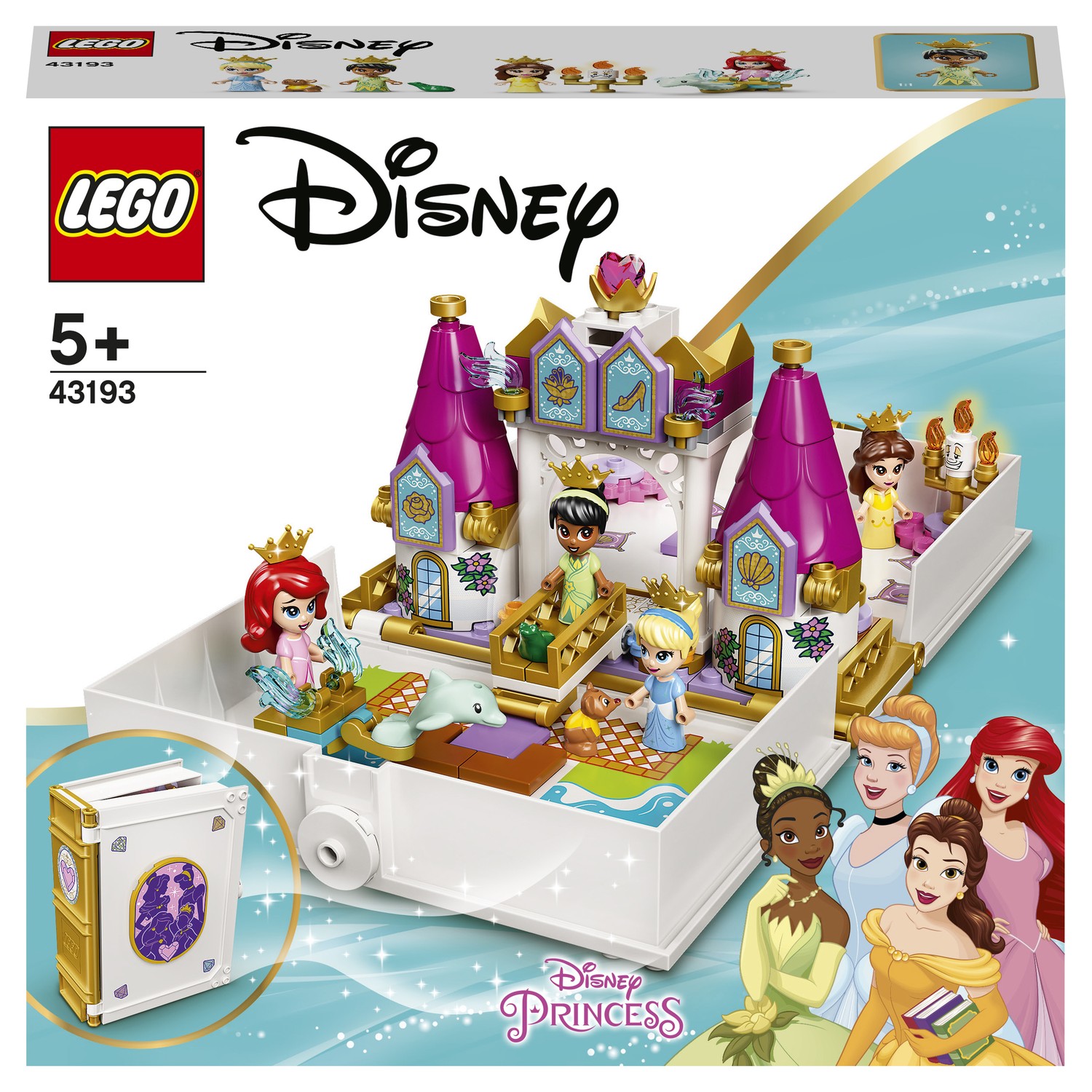 Конструктор LEGO Disney Princess Книга сказочных приключений Ариэль Белль Золушки и Тианы 43193 - фото 2