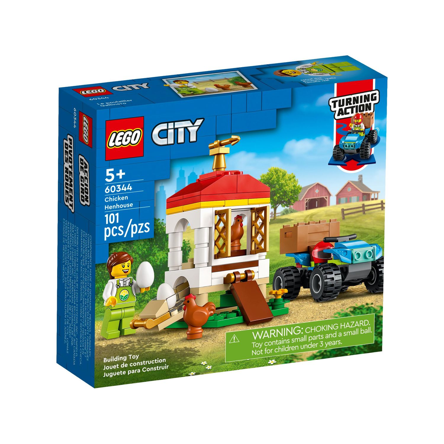 Конструктор LEGO City Chicken Henhouse 60344 купить по цене 999 ₽ в  интернет-магазине Детский мир