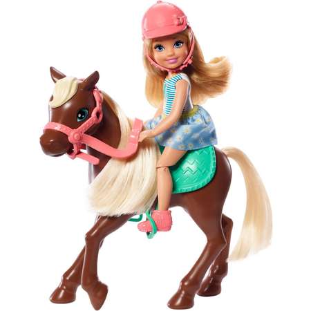 Набор игровой Barbie Челси и пони GHV78