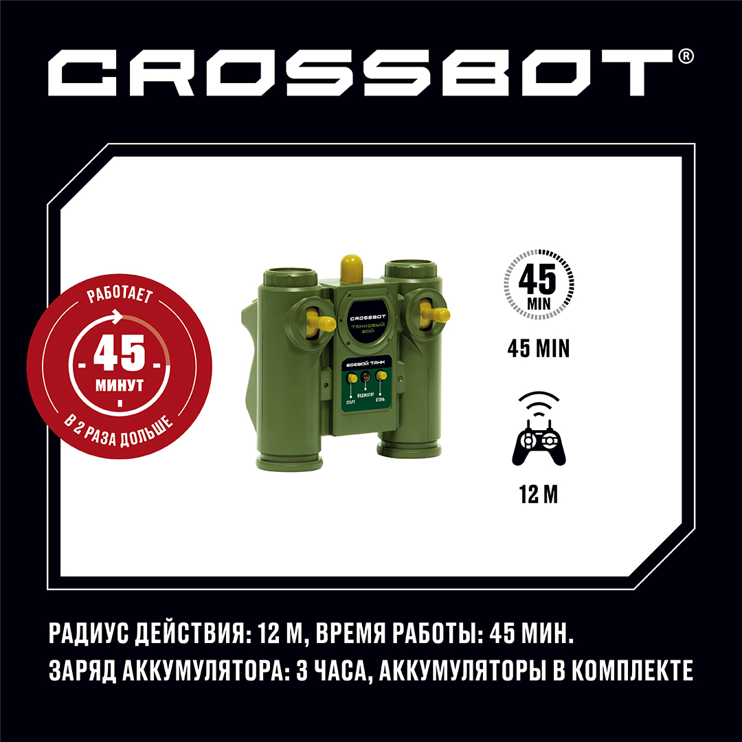 Танк РУ CROSSBOT 1:24 - фото 7