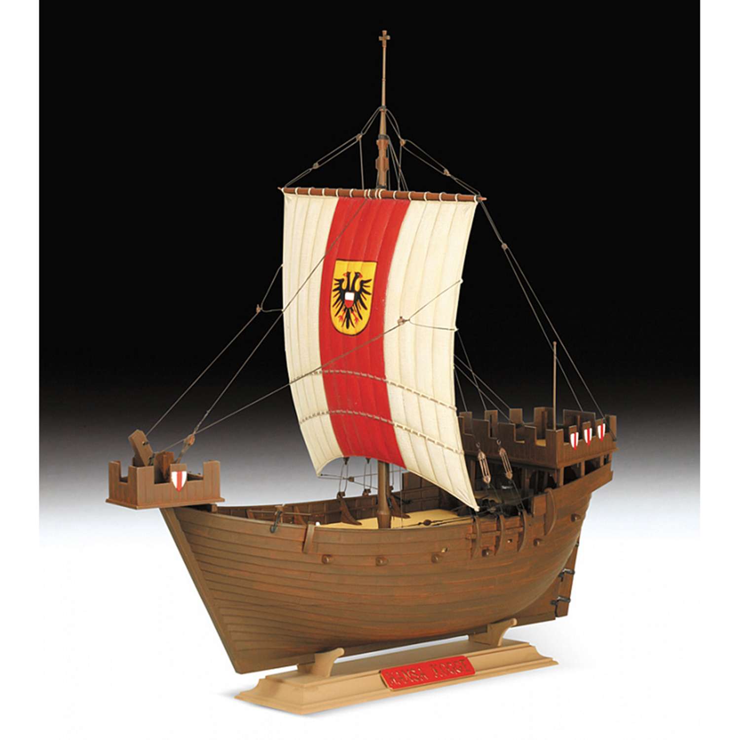 Сборная модель ZVEZDA Средневековый корабль Ганзейский когг 9018 - фото 2