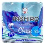 Туалетная бумага Inshiro Цветная Classic Blue 2 слоя 4 рулона