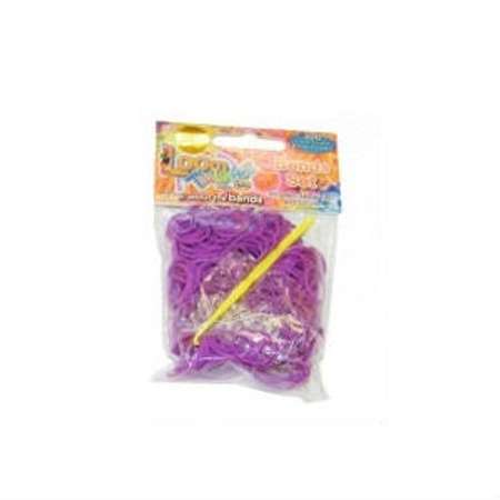 Набор для плетения браслетов LOOM TWISTER из ароматизированных резинок (фиолетовый)