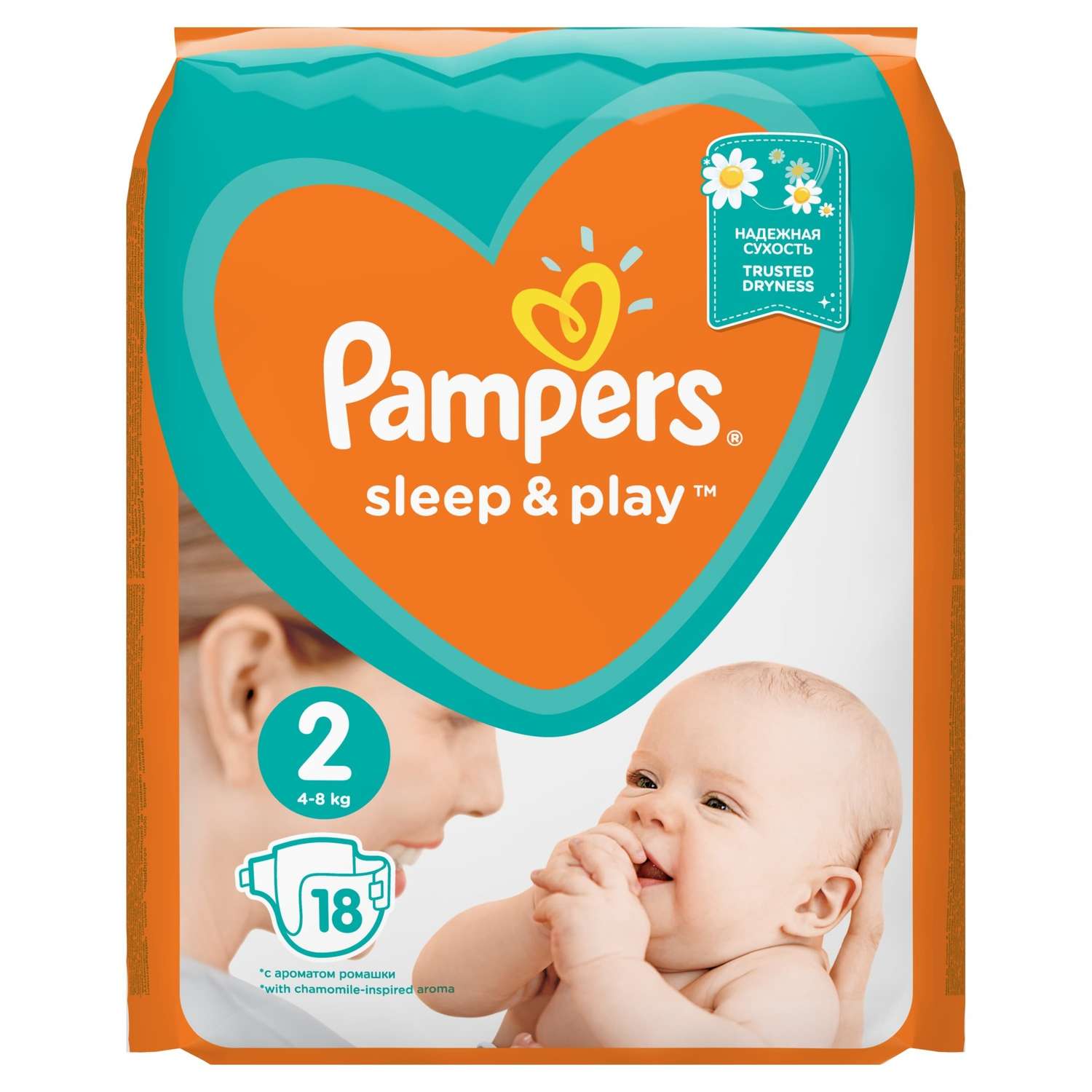 Подгузники Pampers Sleep and Play 2 4-8кг 18шт - фото 2