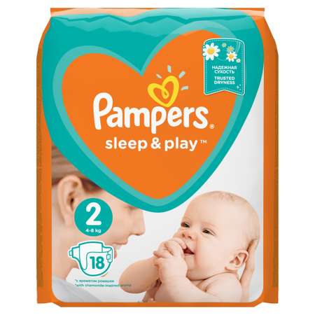 Подгузники Pampers Sleep and Play 2 4-8кг 18шт