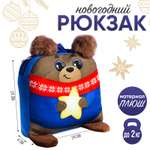 Рюкзак Milo Toys детский «Мишка со звездой» 24х24 см